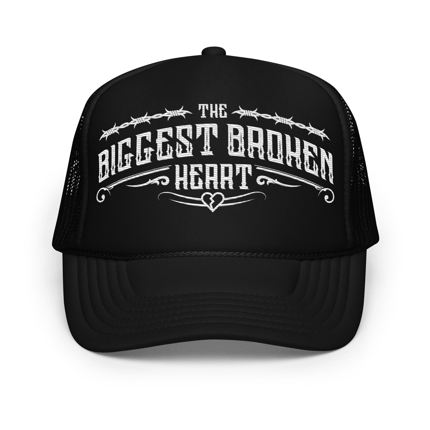 THE BIGGEST BROKEN HEART Trucker Hat (white lettering)