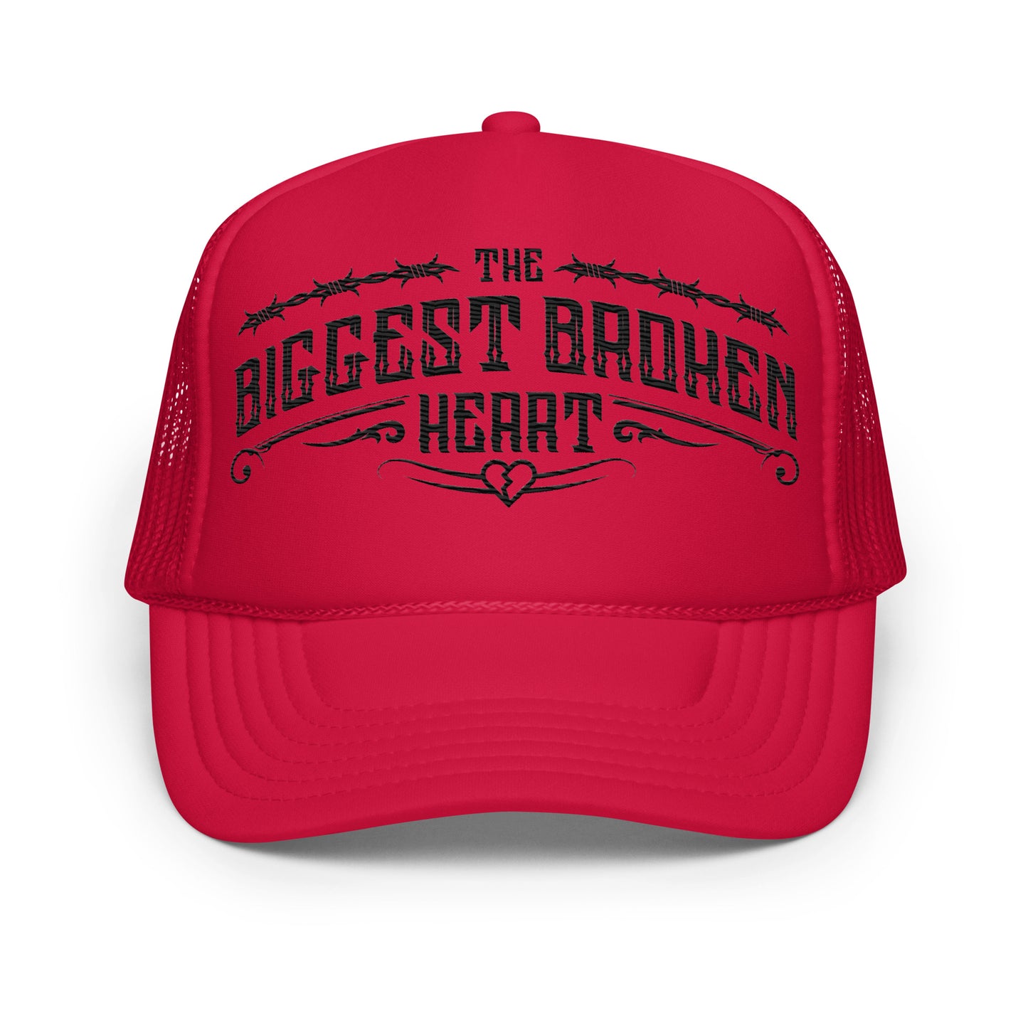 THE BIGGEST BROKEN HEART Trucker Hat (black lettering)