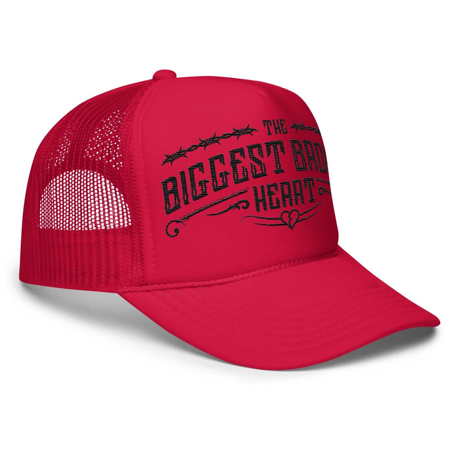 THE BIGGEST BROKEN HEART Trucker Hat (black lettering)