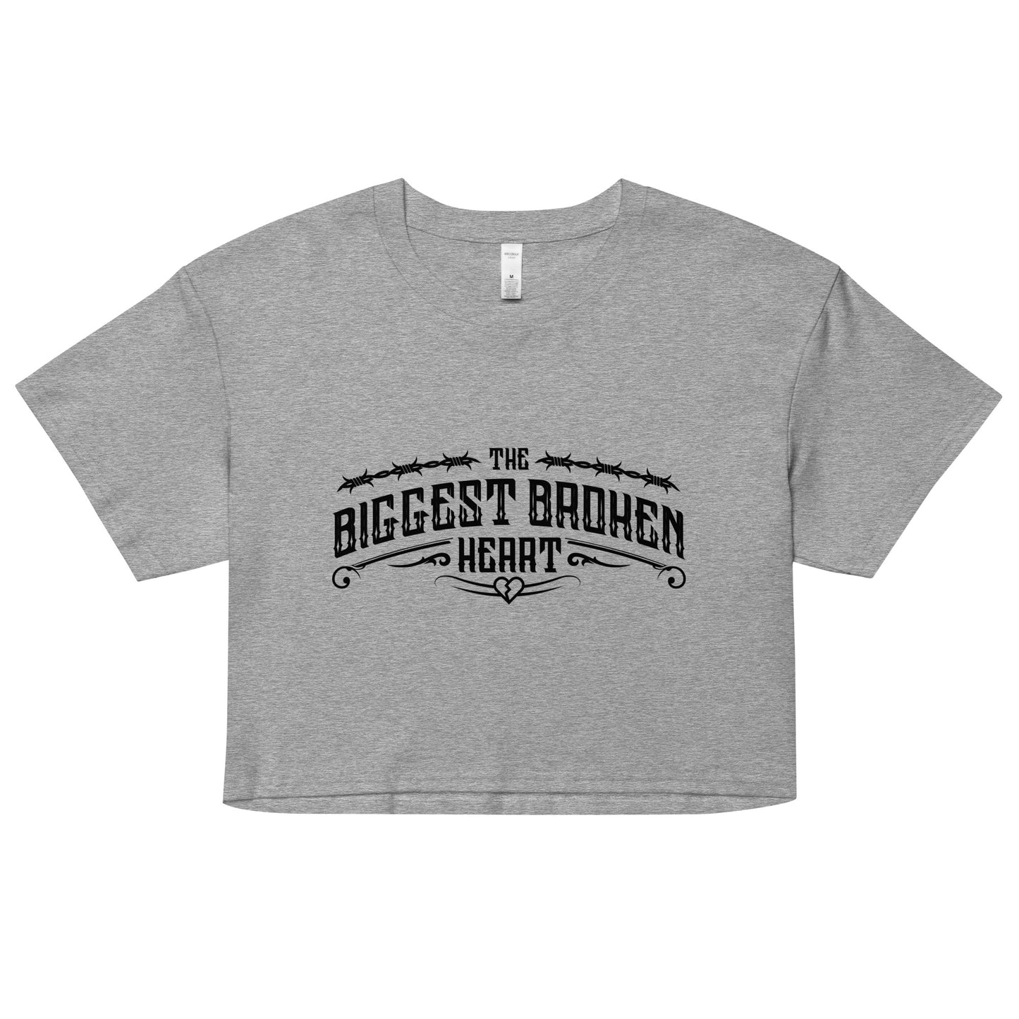 TBBH Women’s crop top (black lettering)