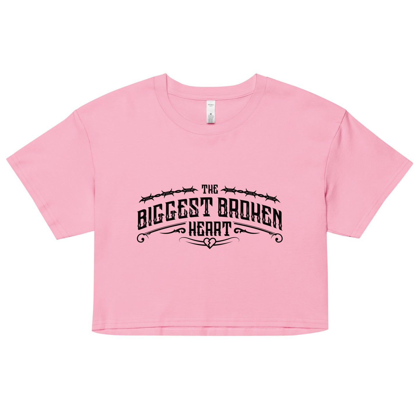 TBBH Women’s crop top (black lettering)