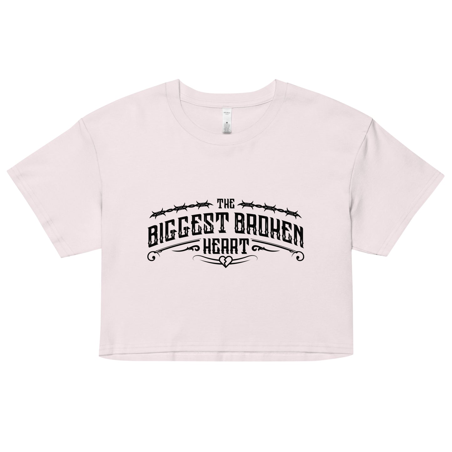 TBBH Women’s crop top (black lettering)