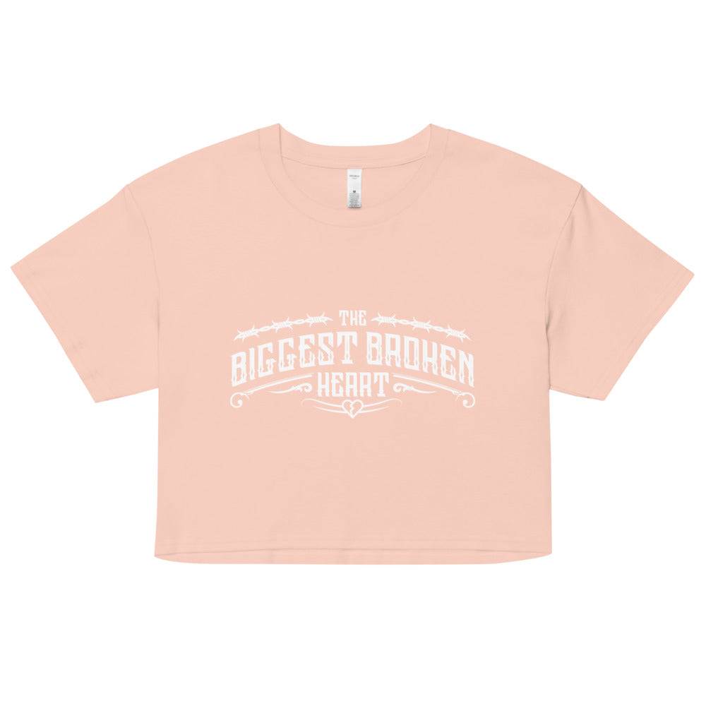 TBBH - Women’s crop top (white lettering)