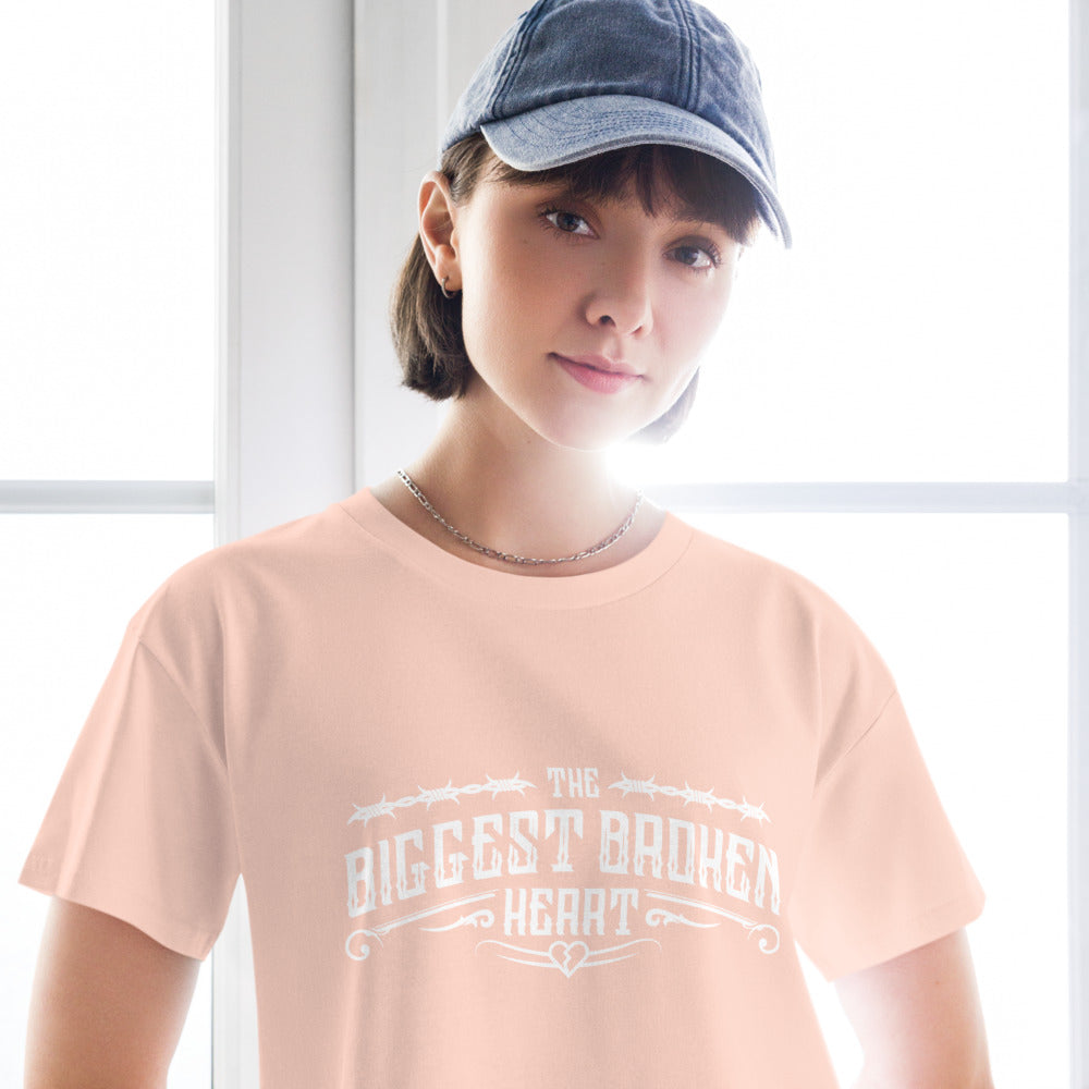 TBBH - Women’s crop top (white lettering)