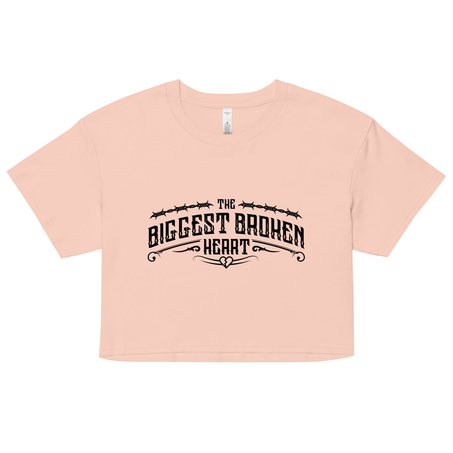 TBBH Women’s crop top (black lettering)